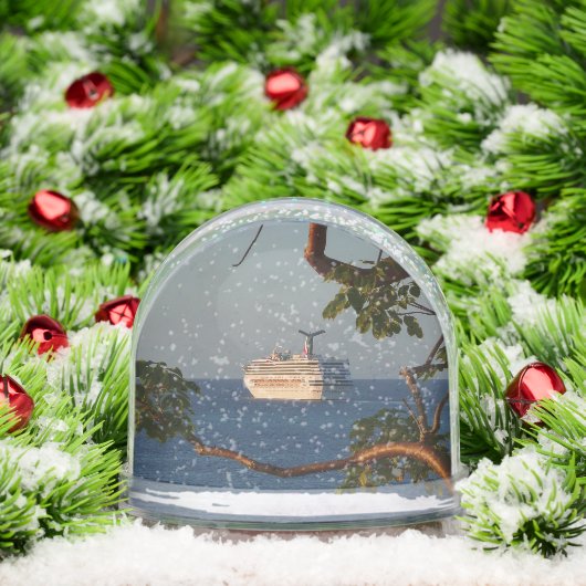 Sail Away at Sunset I Cruise Vacation Schneekugeln (Weihnachten)