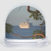 Sail Away at Sunset I Cruise Vacation Schneekugeln (Rückseite)