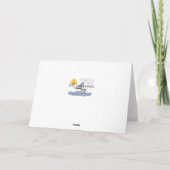 Sail Away Birthday Karte (Rückseite)