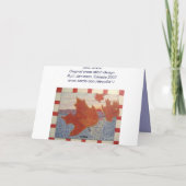 SAIL AWAY KARTE (Rückseite)