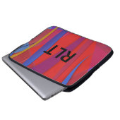 Sail Away Mit Monogramm Laptopschutzhülle (Vorne Knopf)