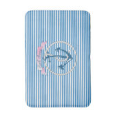 "Sail Away" nautischer Anker, Seil, Streifen, mode Badematte (Vorderseite Vertikal)