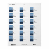 Sail Away Painterly Address Labels Adressaufkleber (Vorne)