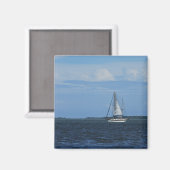 Sail Away Painterly Magnet (Vorderseite/Rückseite)