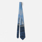 Sail Away Painterly Neck Tie Krawatte (Rückseite)
