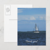 Sail Away Painterly Postkarte (Vorne/Hinten)