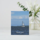 Sail Away Painterly Postkarte (Stehend Vorderseite)