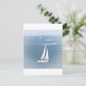 Sail Away Postcard Postkarte (Stehend Vorderseite)