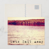 Sail Away Postcard Postkarte (Vorne/Hinten)