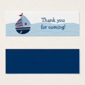Sail Away Sailboat Baby Shower Gefallen Geschenkma (Vorne & Hinten)