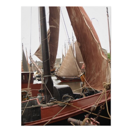 Sail boat, Harbor Poster (Vorderseite)