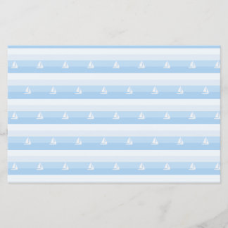 Sail Boat Stripes Scrap Booking Paper Flyer