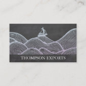 Sail Boat | Waves Visitenkarte (Vorderseite)
