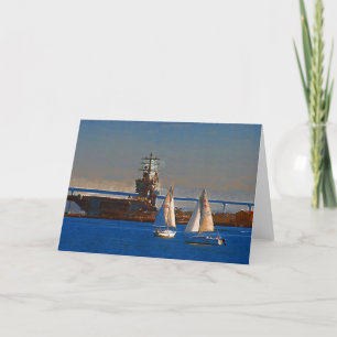 Sail boats in San Diego Harbor Karte