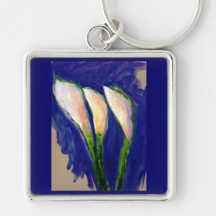 Sail Calla Lily Blume Schlüsselanhänger