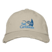 Sail Caribbean Cap Bestickte Kappe (Vorderseite)