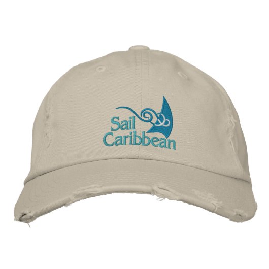 Sail Caribbean Cap Bestickte Kappe (Vorderseite)