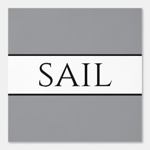 SAIL Chic Moderne nautische graue Schwarz-weiße St Tapete