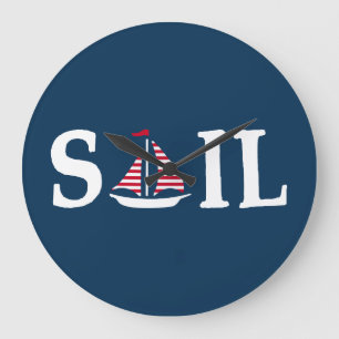 Sail Große Wanduhr