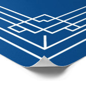 Sail Into Serenity Nautical Sailboat Poster (Ecke)