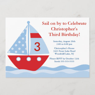 Sail on by & Celebrate zum Geburtstag Einladung