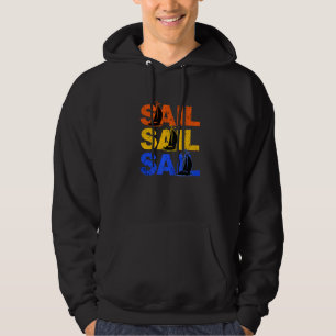 Sail Sail Kapitän Anchor Boarding Segelboote Hoodie