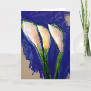 "Sail setzen" Lily Blume Zeichnen Grußkarte Karte