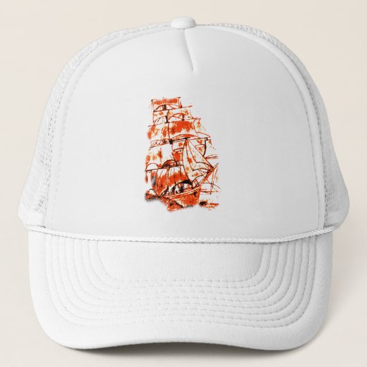 Sail Ship Hat Truckerkappe (Vorderseite)