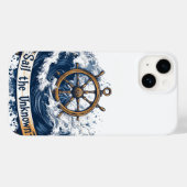 "Sail the Unknown" - Nautisch Inspiriertes Design Case-Mate iPhone Hülle (Rückseite (Horizontal))
