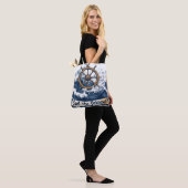 "Sail the Unknown" - Nautisch Inspiriertes Design Tasche (Am Model)