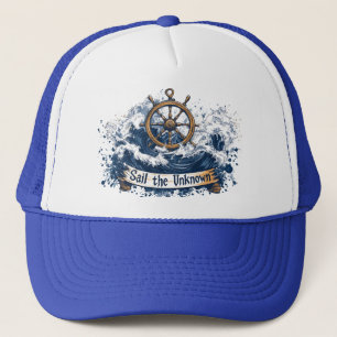 "Sail the Unknown" - Nautisch Inspiriertes Design Truckerkappe