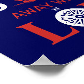 SAIL WEGE MIT MIR LIEBE POSTER (Ecke)