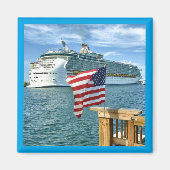 Sailaway Square Magnet (Vorne)