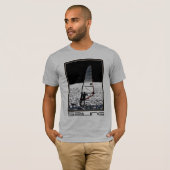 Sailboarding/das T-Stück der windsurfing Männer T-Shirt (Vorne ganz)
