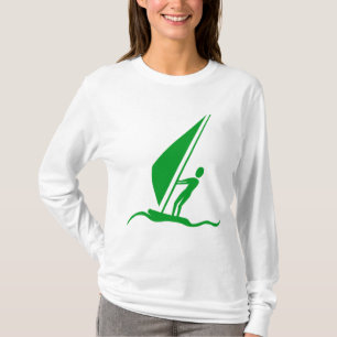 Sailboarding - Gras-Grün T-Shirt