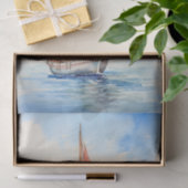 Sailboat 1 Dekoupage Seidenpapier (Geschenk)