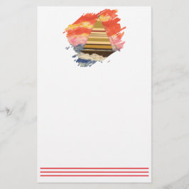 Sailboat-2-Pinselstrich Briefpapier