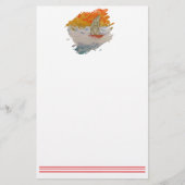 Sailboat-4 Paintstroke Briefpapier (Vorderseite)