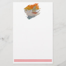 Sailboat-4 Paintstroke Briefpapier