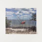 Sailboat Aground Wandteppich (Vorderseite (Horizontal))