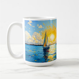 Sailboat at Sunset Kaffeetasse