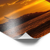 Sailboat at Sunset - Marina Del Rey, CA Fotodruck (Ecke)