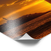 Sailboat at Sunset - Marina Del Rey, CA Fotodruck (Ecke)