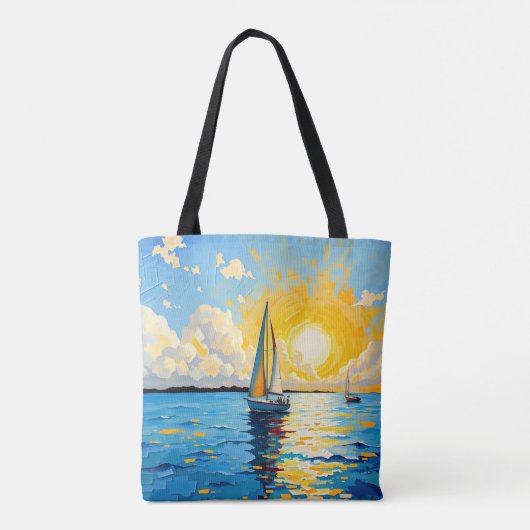 Sailboat at Sunset Tasche (Rückseite)