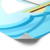 Sailboat Baby Showbanner Poster (Ecke)