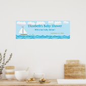 Sailboat Baby Showbanner Poster (Küche)
