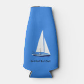 Sailboat Bail Out Segler Funny Bottle Cooler Flaschenkühler (Vorderseite)