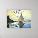 Sailboat bei Petit Gennevilliers Leinwanddruck<br><div class="desc">Sailboat in le Petit Gennevilliers,  gerahmtes,  berühmtes Gemälde des französischen Impressionisten Claude Monet</div>