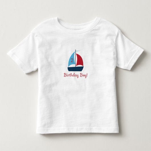 Sailboat Birthday Boy T - Shirt (Vorderseite)