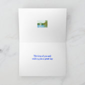 Sailboat Birthday Card Karte (Innenseite)
